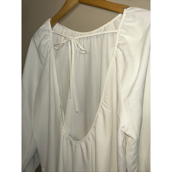 NWT Hill House The Simone Maxi Dress Coconut Milk Crepe Cream White M SOLD OUT - Picture 4 of 5